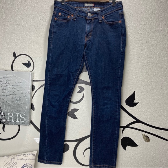Levi’s 545 Blue Denim “Low & Skinny” Sz 6 - Picture 9 of 10